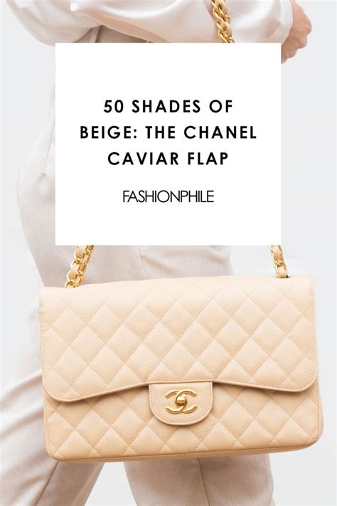 chanel medium flap beige caviar|50 Shades of Beige: The Chanel Caviar Flap.